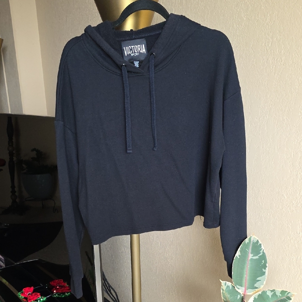 Victoria's Secret Charcoal Cropped Sweatshirt